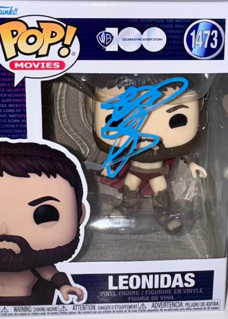 Gerard Butler Signed Funko Pop #1473 "Leonidas" - Beckett COA #01